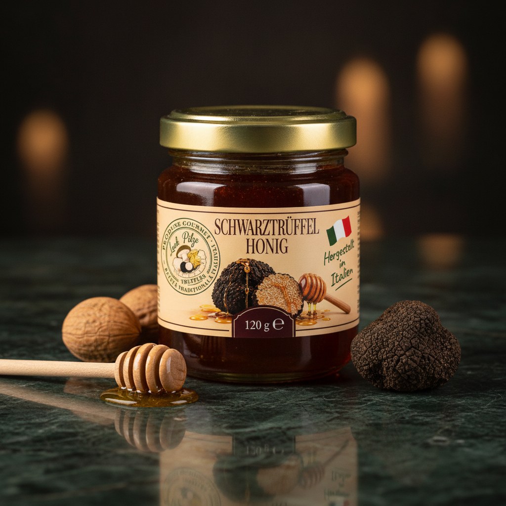 Akazienhonig mit schwarzem Trüffel 120 g Luck Pilze