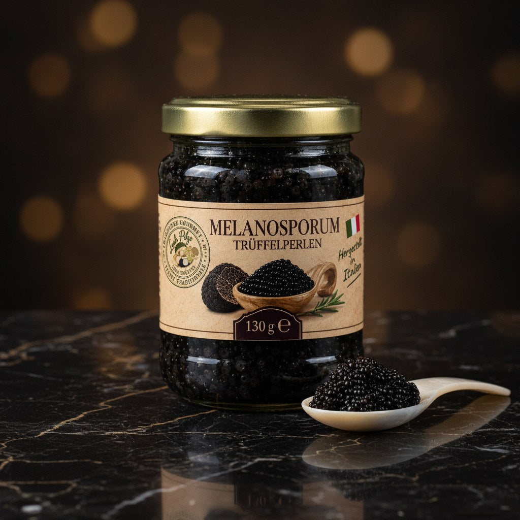 Trüffelperlen Melanosporum 130 g Luck Pilze