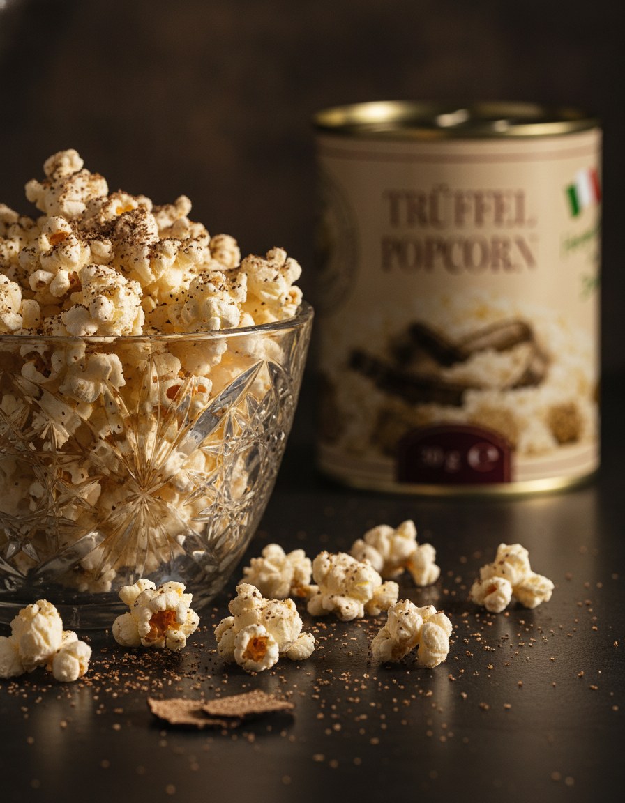 Truffle popcorn 30 g Luck Pilze close-up