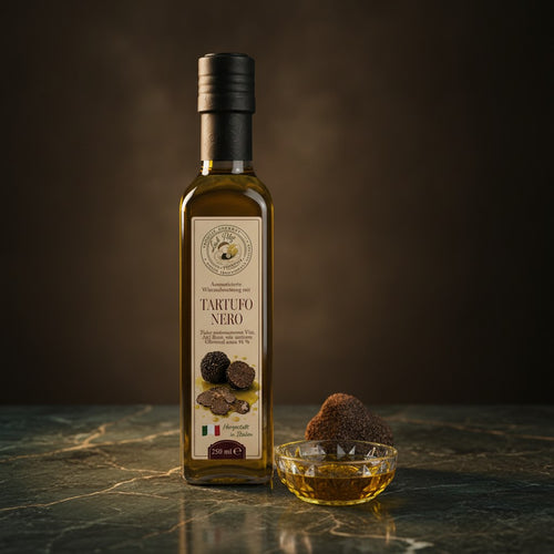 Olivenöl mit schwarzem Trüffelaroma 250 ml Luck Pilze