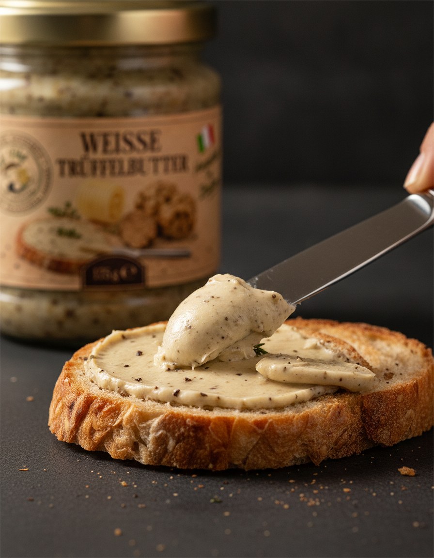 Butter mit weißem Trüffel 175 g Luck Pilze Detailansicht
